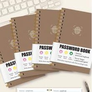 1pc 120-Page Minimalist Password Notebook, A6 Size Elegant Password Manager With Quick Website Acces