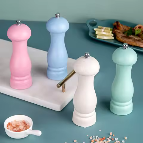 1PC-Wheat Straw Pepper Grinder; Coarse Salt Pepper Grinder; Manual Pepper Grinder.