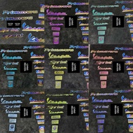 MESIN Embosh Emblem Titanium Pro GR5 Tie Tepong Dashboard Engine Vespa Set Sprint Primavera 3V Iget