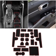 Center Console Liner Mats for Kia Sorento 2021-2025 Accessories Door Slot Mat for Kia Sorento 2023 C