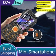 4G LTE Durable Elderly Phone YeeMI Q7+ with Power Bank Two Sim Big Keypad Large Battery SOS Call Spe