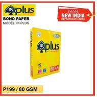IK PLUS 80 GSM BOND PAPER