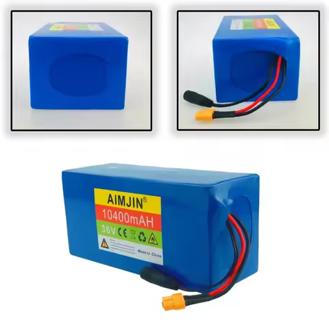New 10s4p 36V 10.4Ah 100% original large capacity 18650 lithium battery pack motor equipment with BM