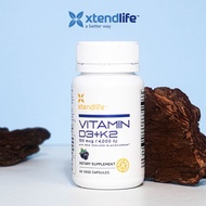Xtendlife Vitamin D3+K2 Vitamin D3 K2 supplement pills 60 pills - Gardencos