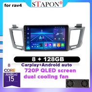 STAPON 10inch 8+128G for toyota rav4 2012-2018 Android15 octa core 1280x720P QLED screen dual coolin
