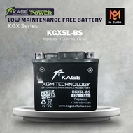 KGX5L-BS MOTORCYCLE /ATV KAGE BATTERY FOR RAIDER150; SNIPER; MIO; CLICK