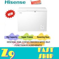 HISENSE 350L Chest Freezer FC428D4BWY 8 In 1 Function (Penyejuk Beku )