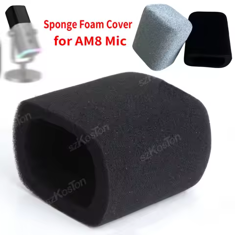 Replacement Sponge Foam Cover Pop Filter for AM8 Microphone Noise Reduction Windscreen Microphone Mu
