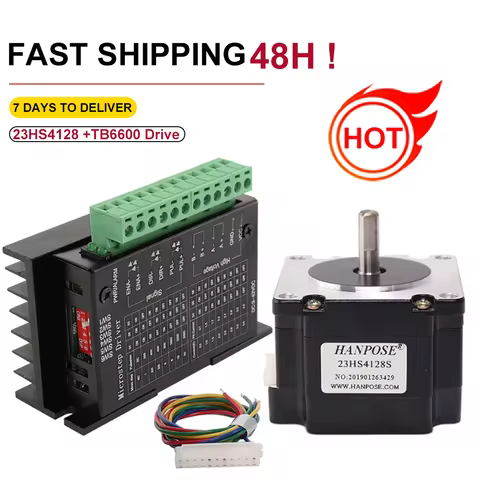 57 stepper motor 23HS4128 NEMA 23 2.8A 55N.cm TB6600 motor Drive for 3D printer NEMA17 NEAM23 steppe