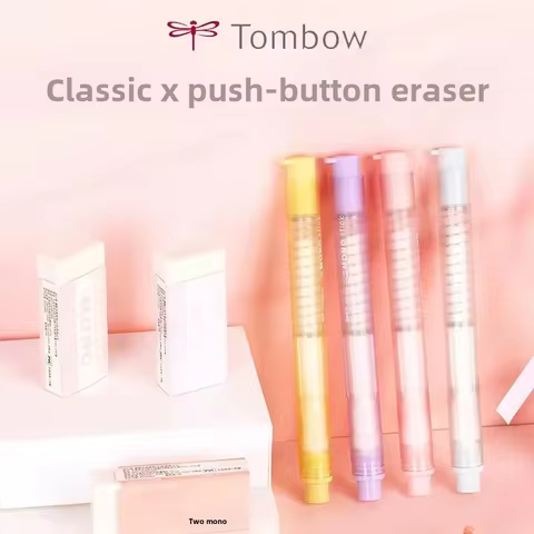 TOMBOW MONO Mechanical Push Type Eraser Stick Rubber Replaceable Refill for Drawing Writing Pencil S