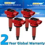 4 Ignition coil  Fit Toyota Scion ECHO PRIUS YARIS 1.5L1.3L 1NZFE 2NZFE 90919-02240 UF316 9091902265