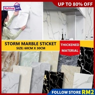 Kertas Dinding 3D Marble Design Wallpaper Marble Tile Wall Stickers Living Room Background DIY Wallp