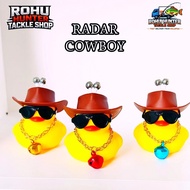 Cowboy itik radar mancing custom made comel keci perambut kolam sungai mancing