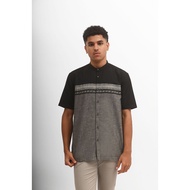 KEMEJA Manzone Shirt Afwan Men's Short Sleevekoko - Grey