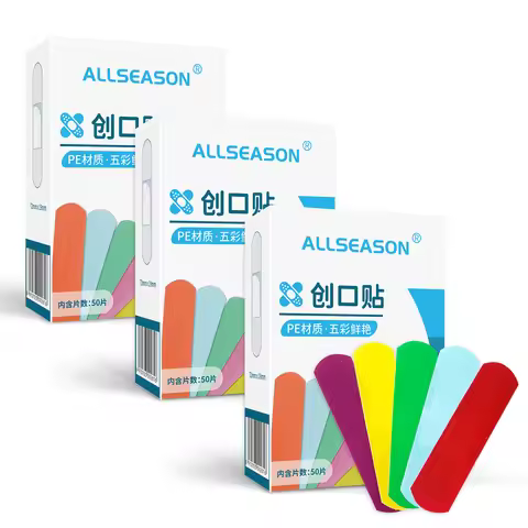 Hot 150PCs/3Boxes Waterproof Useful Colorful Adhesive Bandages Band Aid First aid kit Survival House