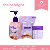Bella Amore Himalayan Shampoo Soap and Manuka Cream Hydrating Whitening Moisturizing Brightening