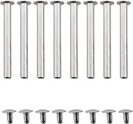 YHXiXi 8pcs Silver 30 mm/1.18 Inch Folding Fan Repair Kit Shaft Rivet and Nut for Handmade Paper Fan