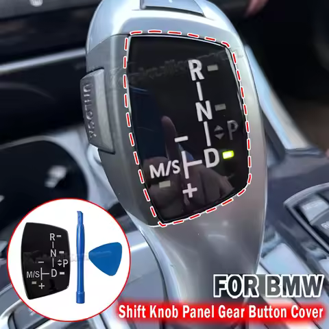 Car Shift Knob Panel Gear Button Cover Emblem M Performance Sticker For BMW X1 X3 X5 X6 M3 M5 F01 F1