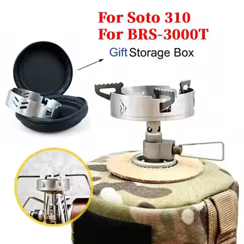 For Soto 310 Spider Oven 304 Stainless Steel Titanium Wind Protection for BRS-3000T Gas Stove Windsh