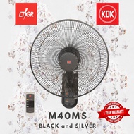 KDK M40MS 16" Black or Grey Fan for Wall Fan Installation