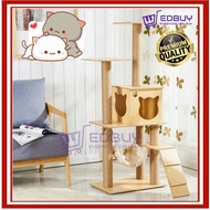 【The spot】 130cm Height Premium Large Cat Tree Cat Condo Bed Scratcher House Cat Tower Hammock Cat Tree / Cat Scratcher
