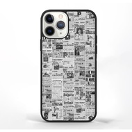 iphone Case 16 15 14 13 12 11 X XR Xs 8 7 6 5 Plus Pro Max SE Softcase Custom News Paper
