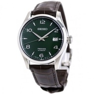 [Powermatic] Seiko SPB111J1 SPB111J SPB111 Presage Automatic Power Reserve Green Dial Leather 100M Men's Watch