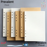 PREVALENT 80Sheets Loose Leaf Paper, Kraft Paper Horizontal Line/Blank Notebook Refill Paper, Simple