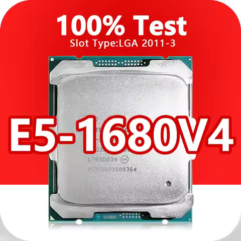 Xeon E5-1680V4 CPU 14nm 8 Cores 16 Threads 3.4GHz 20MB 140W processor LGA2011-3 CPU for X99 motherbo