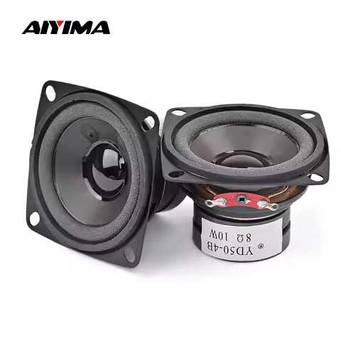 AIYIMA 2Pcs 2 Inch Portable Audio Speaker 4 Ohm 8 Ohm 10W Mini Full Range Sound Loudspeaker DIY Mult