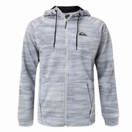 QUIKSILVER 澳洲 男生 防風 防潑水 外套 M號（QUIK BLOCK+ HOODIE ZIP 連帽外套-淺灰色）