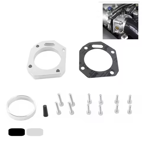 Air Intake System Dual Throttle Body Kit Adapter Aluminum For RBC RRC K20 K24 K20Z1 K20A1 K20A2 K24A