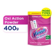 Vanish Fabric Clothes Stain Remover Powder Sachet 400g (Pink / White)