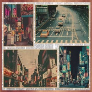 Korean Street Scene Retro Wall Sticker Poster Cuisine BBQ Restaurant Decor