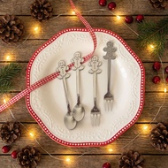 SOUVENIR HOME Korea - Gingerbread Fork & Spoon | Cute Dessert Cutlery | Home Cafe