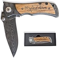 GiveGreatGift 39th Wedding Keepsake for Him, 39 Years Marriage Gift for Husband, Agate Lace Annivers