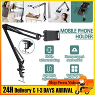 [SG Ready Stock] 360 Rotate Flexible Tablet & Phone Stand Holder Adjustable Suspension Arm Stand Cli