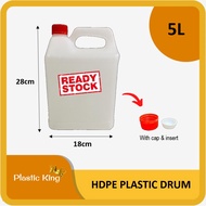 [READY STOCK] 5L HDPE Plastic Drum / Sanitizer Tong / Jerry Can [NEW]
