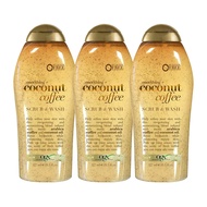 OGX Smoothing + Coconut Coffee Exfoliating Body Scrub with Arabica Coffee & Coconut Oil, Moisturizin
