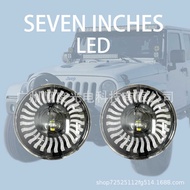 23cm Wrangler Headlights Car led Headlights Harley Motorcycle Off-Road Vehicle Headlights Car Angel 