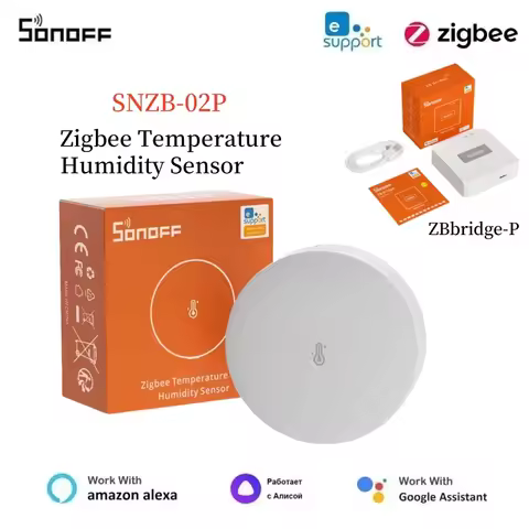 SONOFF SNZB-02P SNZB 02P Zigbee Temperature and Humidity Sensor Sonoff Zigbee Bridge for EWeLink APP