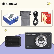KiTBEEZ KC-2 กล้องดิจิตอล 56MP ซูม 8X 1080P HD กล้องถ่ายรูปถ่ายวิดีโอ กล้องคอมแพค Travel Vlog Camera