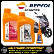 REPSOL SCOOTER ENGINE OIL 4T SEMI FULLY SYNTHETIC 10W-40 TRANSMISSION GEAR OIL 80W-90 120ML MINYAK H