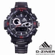 JAM TANGAN PRIA COWOK D-Ziner 8140 I TALI RANTAI ORIGINAL