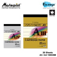 Masterprint Cartridge Paper Pad 150 GSM / 20 Sheet (A4, A3)