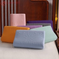 HARRIETT Foam Pillow Case, Waterproof Cotton Latex Pillowcase, Universal Solid Color Soft 30*50cm Pillow Cover Household