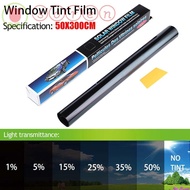 SOREN 1Roll 50x3m Car Foils, Scratch Resistant  UV Protection Window Tint Film, Durable Black Sun Sh