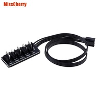 MissCherry❦ 40Cm 1 To 5 4-Pin Molex Tx4 Pwm Cpu Cooling Fan Splitter Adapter Power Cable