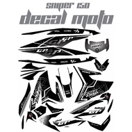 ♞Decals, Sticker, Motorcycle Decals for Sniper 150, 003,gray