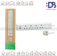 簡奕系列 13A 四位安全拖板連18W USB X 1 + 20W Type C x 2 (帶2.5米線) TSB34ACCUSB